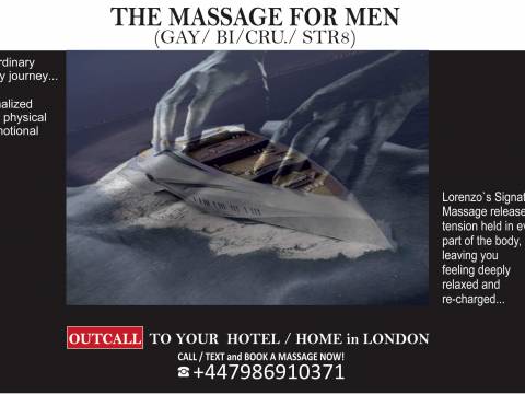 MASSAGE FOR GAY / BI / STR. MEN TO YOUR HOTEL / HOME IN LONDON